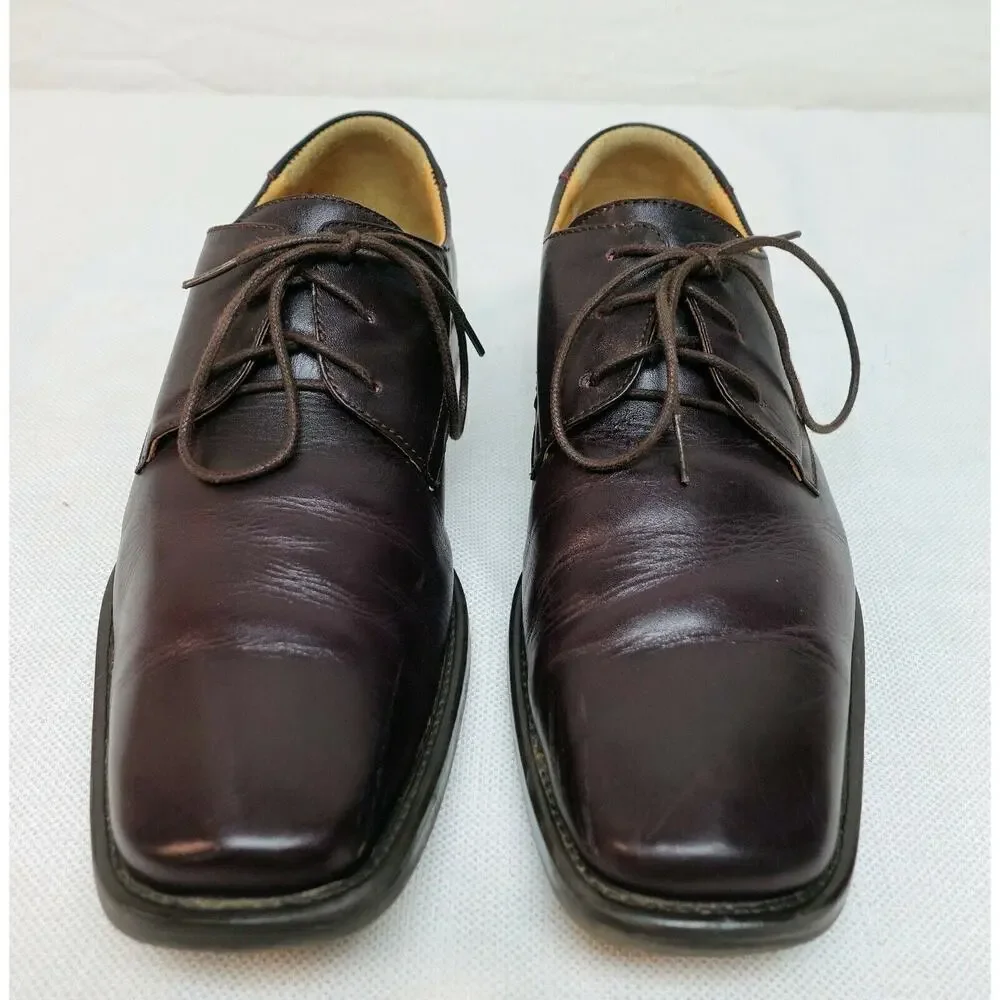 Crocodile International 45 10.5 men's brown leather oxford dress shoes cr1320